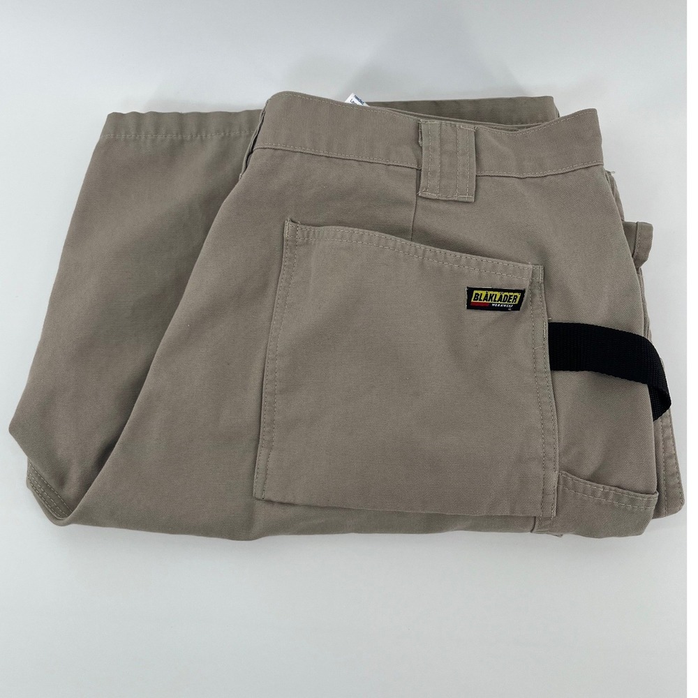 Blaklader Workwear Shorts Mens 42 Tan Utility Canvas Cargo Carpenter Pockets